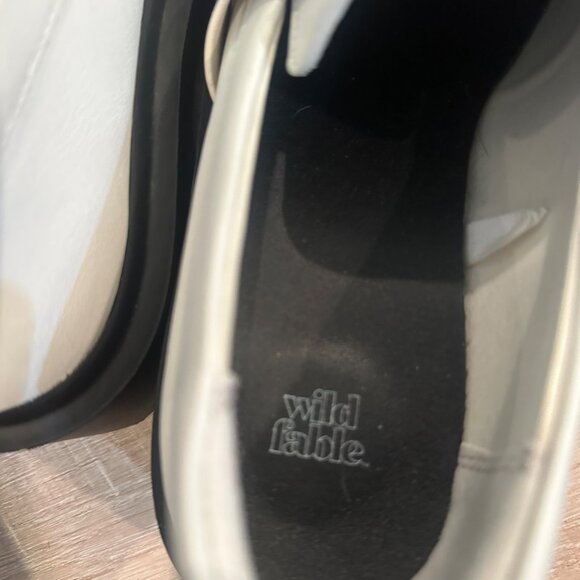 WILD FABLE WOMENS WHITE SLIP ON PLATFORM SHOES SIZE 8 - Picture 8 of 8